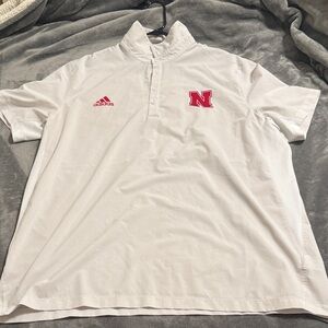 Adidas Men's Nebraska Huskers Sideline Polo